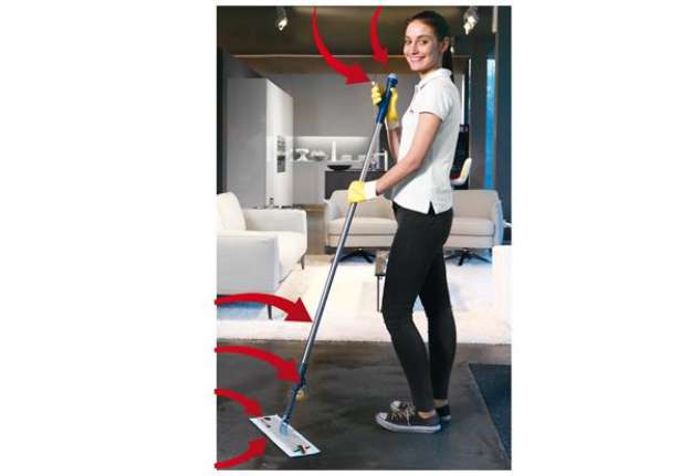 Immagine di Kit completo sistema di pulizia Spraypro - manico + telaio + 2 top in microfibra + 5 panni vetro - V