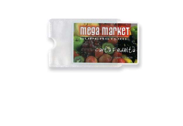 Immagine di Busta porta card - 5,8x8,7 cm - 1 tasca - trasparente - Sei Rota