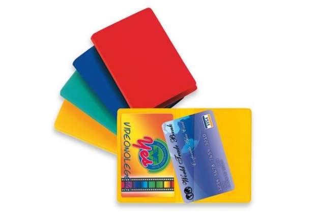 Immagine di Busta porta card - 5,8x8,7 cm - 2 tasche - colori assortiti - Sei Rota