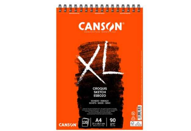 Immagine di Album XL Croquis - A4 - 90 gr - 120 fg - bianco - Canson