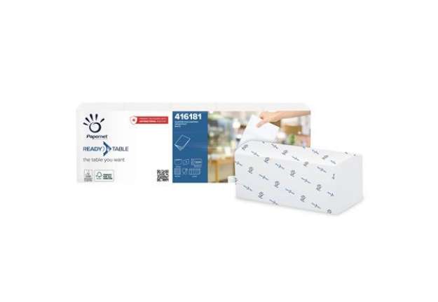 Immagine di Tovaglioli interfogliati 1/4 Fold - 33 x 22 cm - monovelo - bianco - Papernet - conf. 224 pezzi