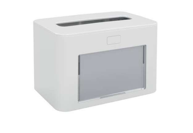 Immagine di Dispenser personalizzabile - per tovaglioli interfogliati - bianco - Papernet