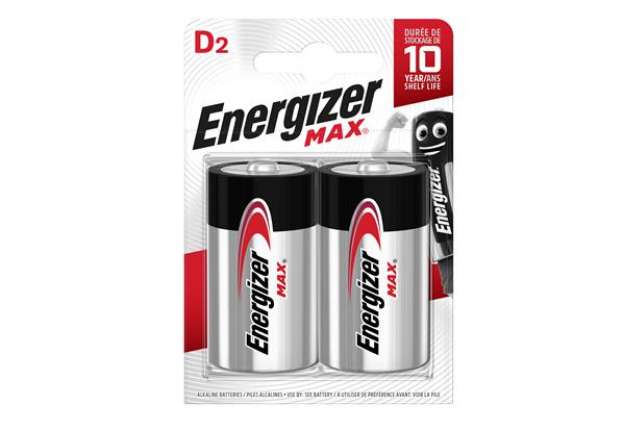 Immagine di Pila D torcia - 1,5V - Energizer Max - blister 2 pezzi