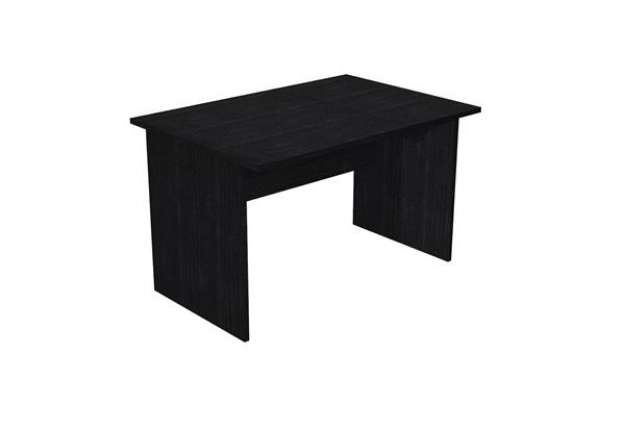 Immagine di Scrivania Easy - lineare - 120 x 80 x 72 cm - nero venato frassino