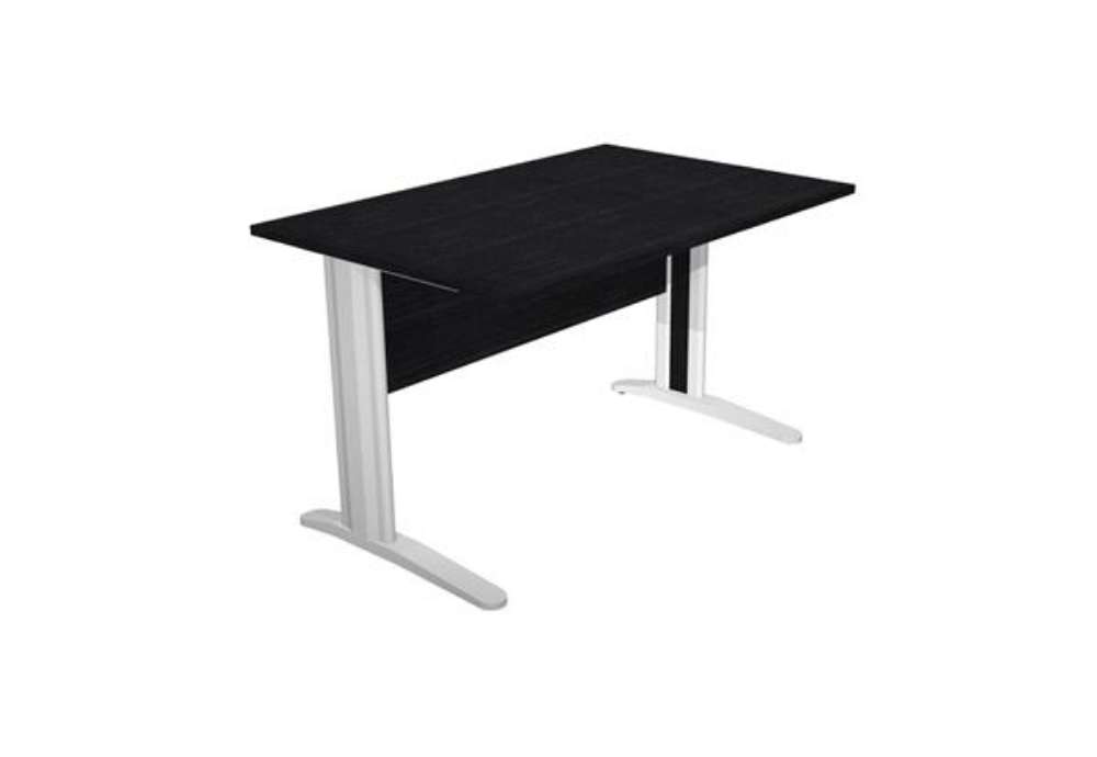Immagine di Scrivania lineare Easy - 120 x 80 x 72 cm - Nero venato/grigio cromato