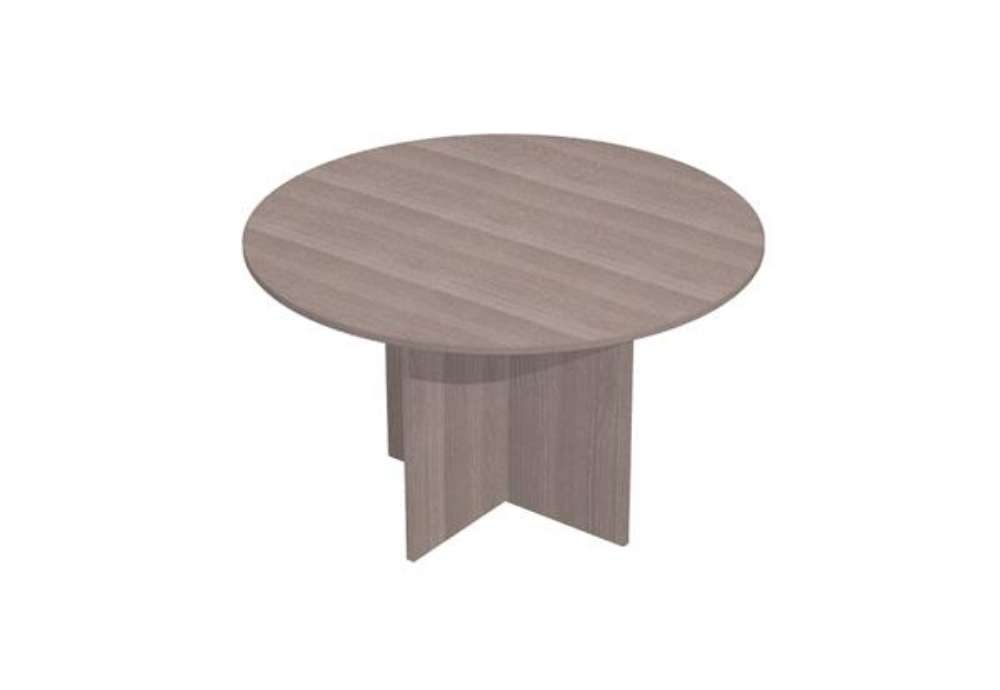 Immagine di Tavolo riunione Easy - 4 posti - diametro 120 cm - altezza 72 cm - frassino toscano