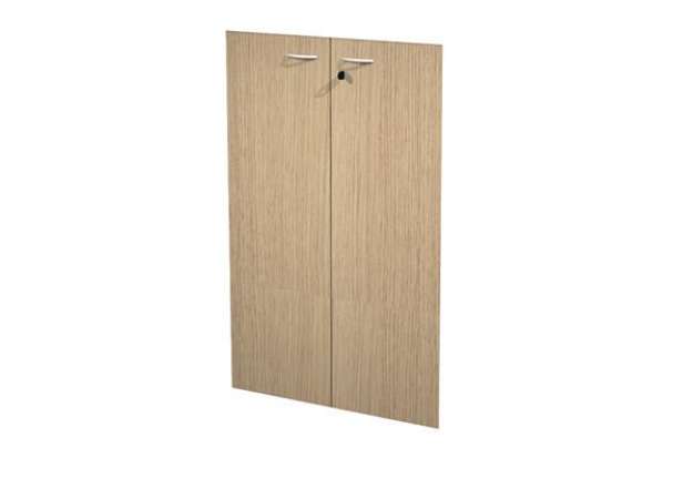 Immagine di Coppia ante Easy - per mobile medio - 80 x 115 cm - spessore 18 mm - melaminico - rovere