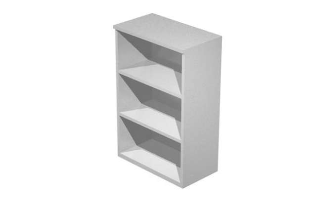 Immagine di Mobile Easy - medio a giorno - 80 x 44 x 120 cm - grigio alluminio