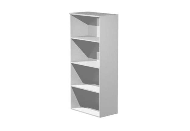 Immagine di Mobile Easy - alto a giorno - 80 x 44 x 180 cm - grigio alluminio
