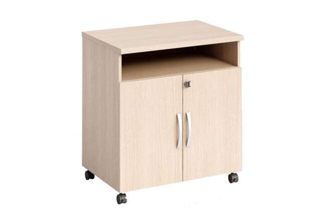 Immagine di Mobile Agorà - di servizio - su ruote - 68 x 52 x 77 cm - rovere