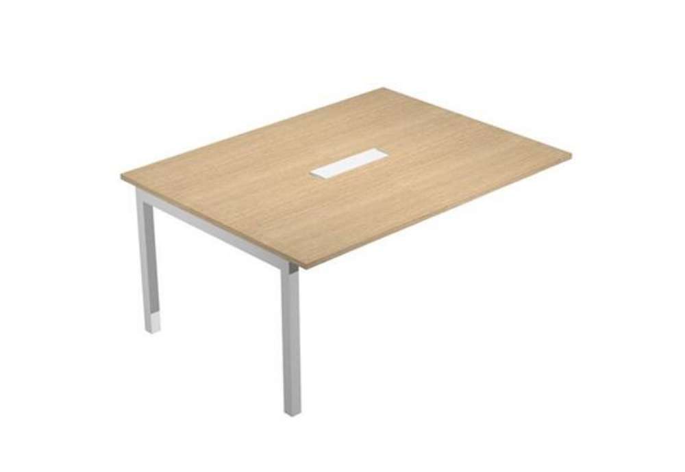 Immagine di Modulo aggiuntivo per tavolo riunioni Agorà - 6 posti - 160 x 120 x 72,5 cm - rovere