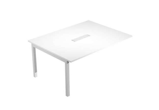 Immagine di Modulo aggiuntivo per tavolo riunioni Agorà - 6 posti - 160 x 120 x 72,5 cm - bianco