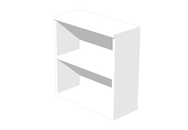 Immagine di Armadio modulare - basso a giorno - 90 x 44 x 85 cm - bianco
