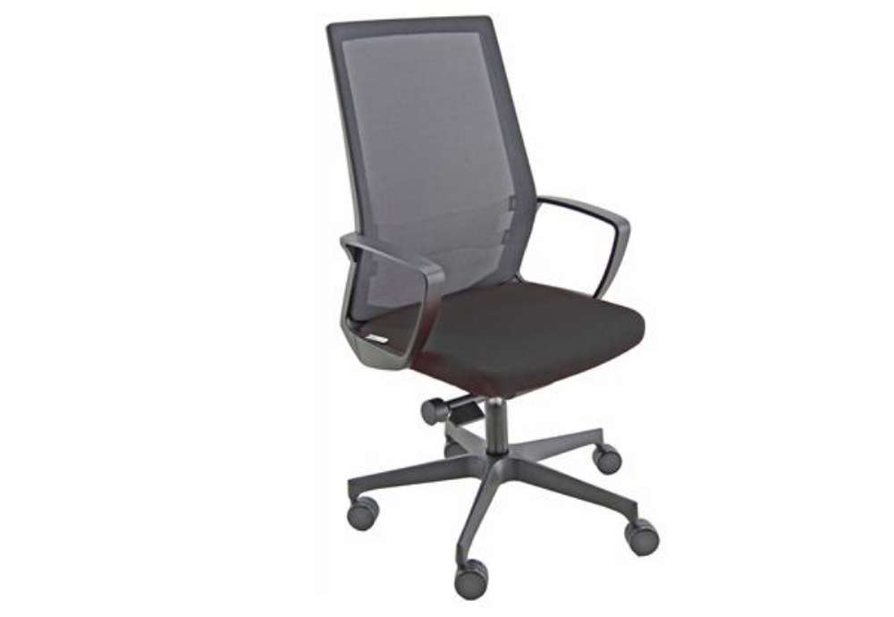 Immagine di Poltrona semidirezionale I70 - con braccioli inclusi - nero/nero - Unisit