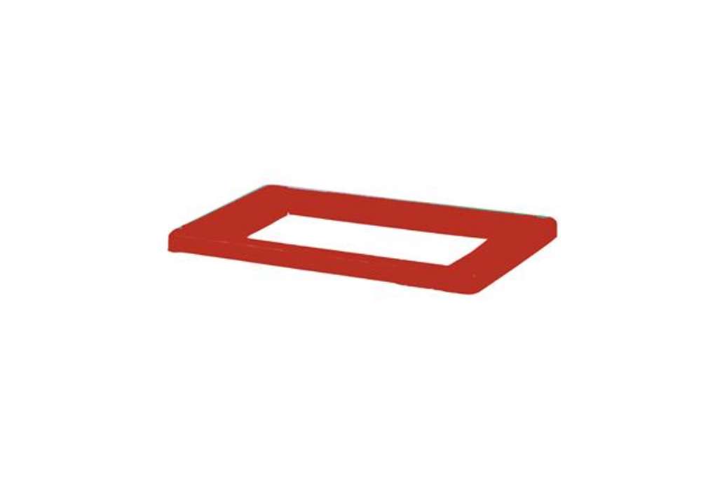 Immagine di Coperchio per contenitore Bob Color - 30 x 20 x 3,5 cm - rosso - Medial