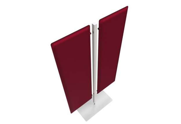Immagine di Piantana Moody - a 2 pannelli - H 180 cm - rosso