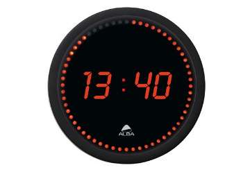 Visualizza i dettagli per Orologio da parete Horled - a led - diametro 30cm - Alba Immagine di Orologio da parete Horled - a led - diametro 30cm - Alba