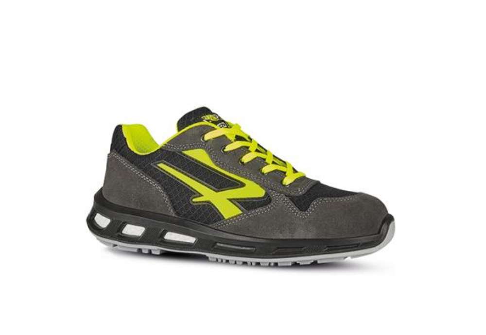 Immagine di Calzatura di sicurezza Yellow S1P SRC - nylon/pelle scamosciata - grigio/giallo - taglia 46 - U-Powe