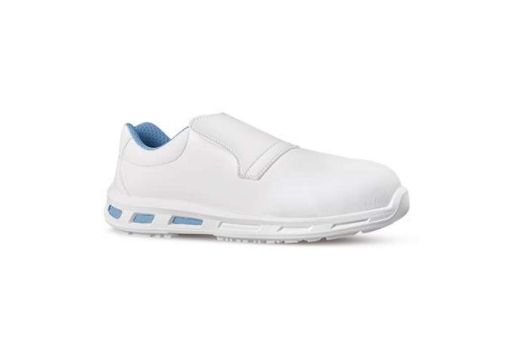 Immagine di Calzatura di sicurezza Blanco S2 FO SR - pelle idrorepellente - bianco - taglia 41 - U-Power