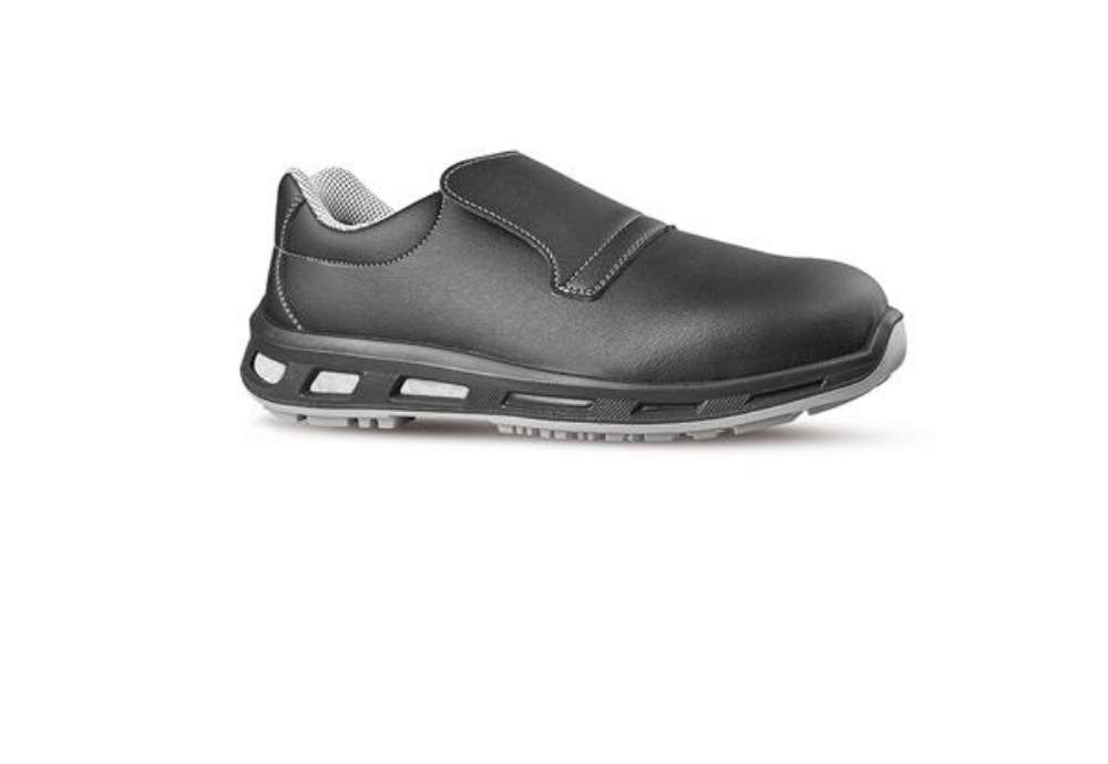 Immagine di Calzatura di sicurezza Noir S2 FO SR - pelle idrorepellente - nero - taglia 38 - U-Power