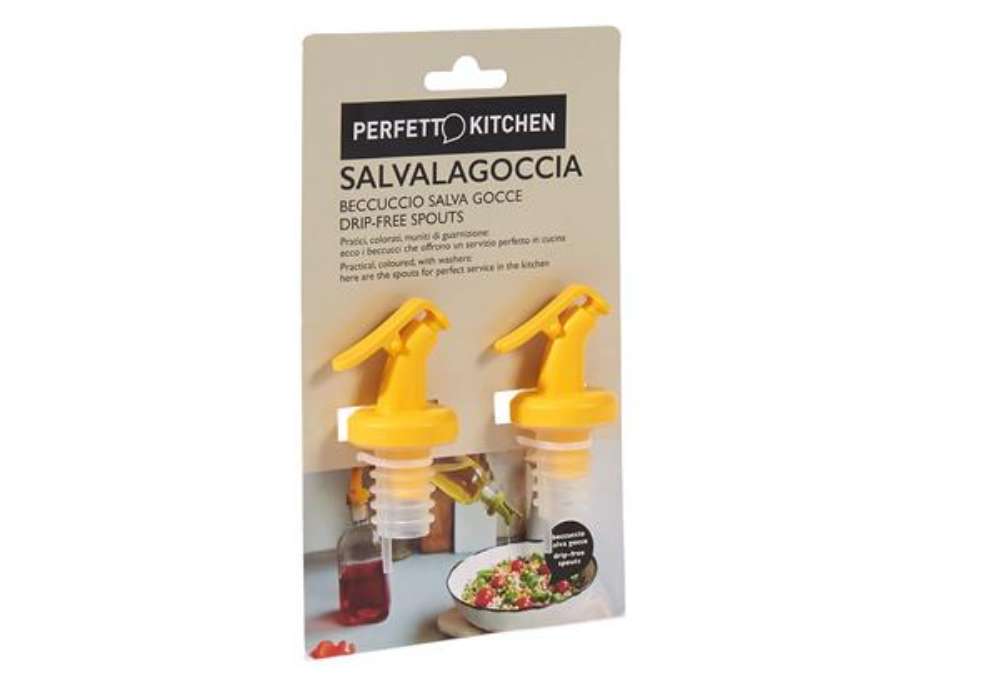 Immagine di Tappi olio/aceto salvagoccia - Perfetto - set 2 pezzi
