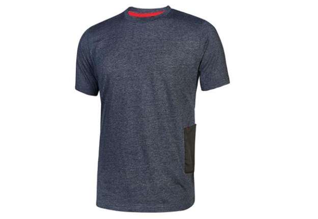 Immagine di Magliette a maniche corte Road - taglia L - blu - U-Power - conf. 3 pezzi
