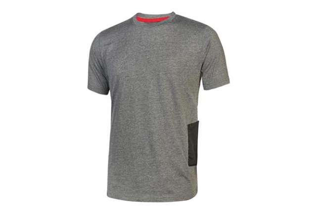 Immagine di Magliette a maniche corte Road - taglia L - grigio scuro - U-Power - conf. 3 pezzi