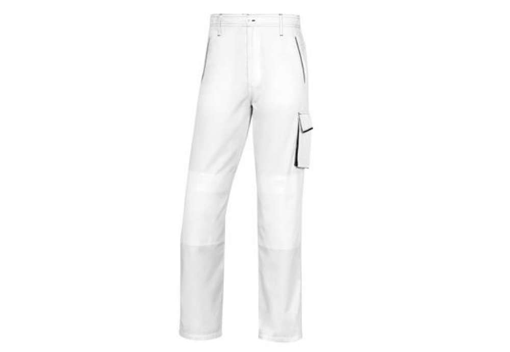 Immagine di Pantalone da lavoro Panostyle M6PAN - taglia L - PE/cotone - bianco/grigio - Deltaplus