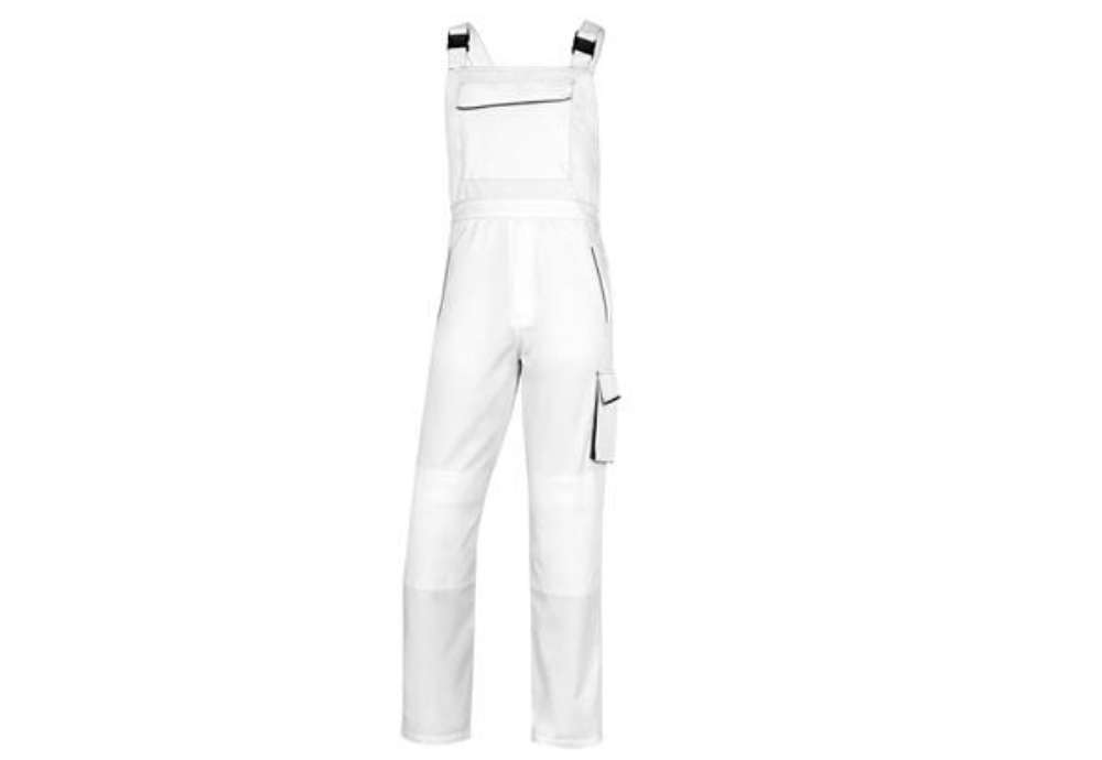 Immagine di Salopette da lavoro Panostyle M6SAL - taglia XL - PE/cotone - bianco/grigio - Deltaplus