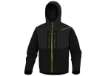 Immagine di Giacca Softshell Horten - tessuto Softshell/poliestere/elastan - con cappuccio - taglia M - nero/gia