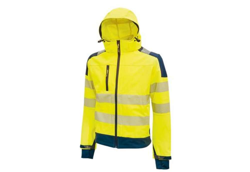 Immagine di Giacca alta visibilità Softshell Miky - taglia M - giallo fluo - U-Power