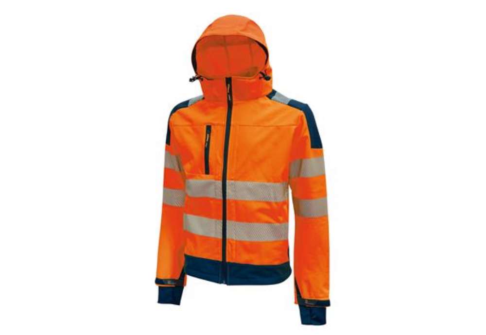 Immagine di Giacca alta visibilità Softshell Miky - taglia L - arancio fluo - U-Power
