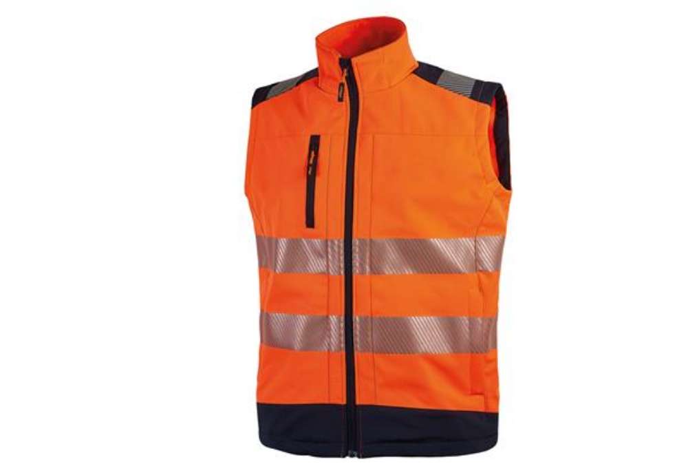 Immagine di Gilet alta visibiltà Softshell Dany - taglia L - arancio fluo - U-Power