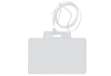 Immagine di Portanome Pass 3EC - con cordoncino trasparente - 9,5 x 6 cm - PVC - Sei Rota - conf. 10 pezzi