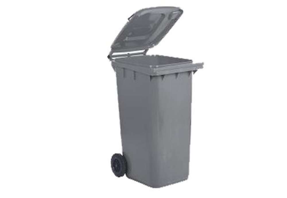 Immagine di Bidone carrellato - 48x55x93 cm - 120 L - grigio - Mobil Plastic
