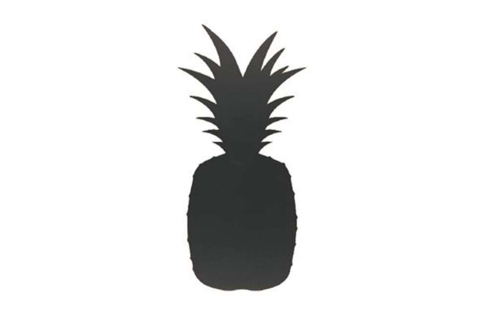 Immagine di Lavagna da parete Silhouette - forma ananas - 49,3 x 23,6 cm - nero - Securit