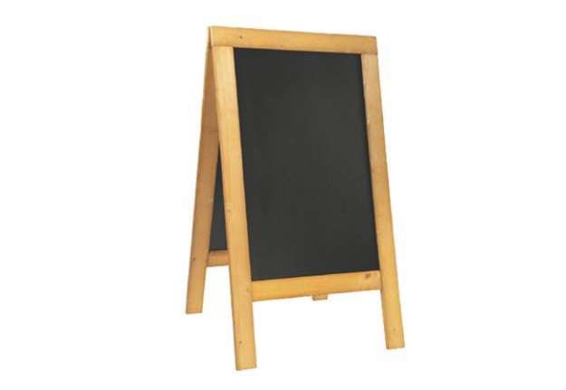 Immagine di Lavagna Sandwich Nature - 131 x 72,7 x 72 cm - legno naturale - Securit