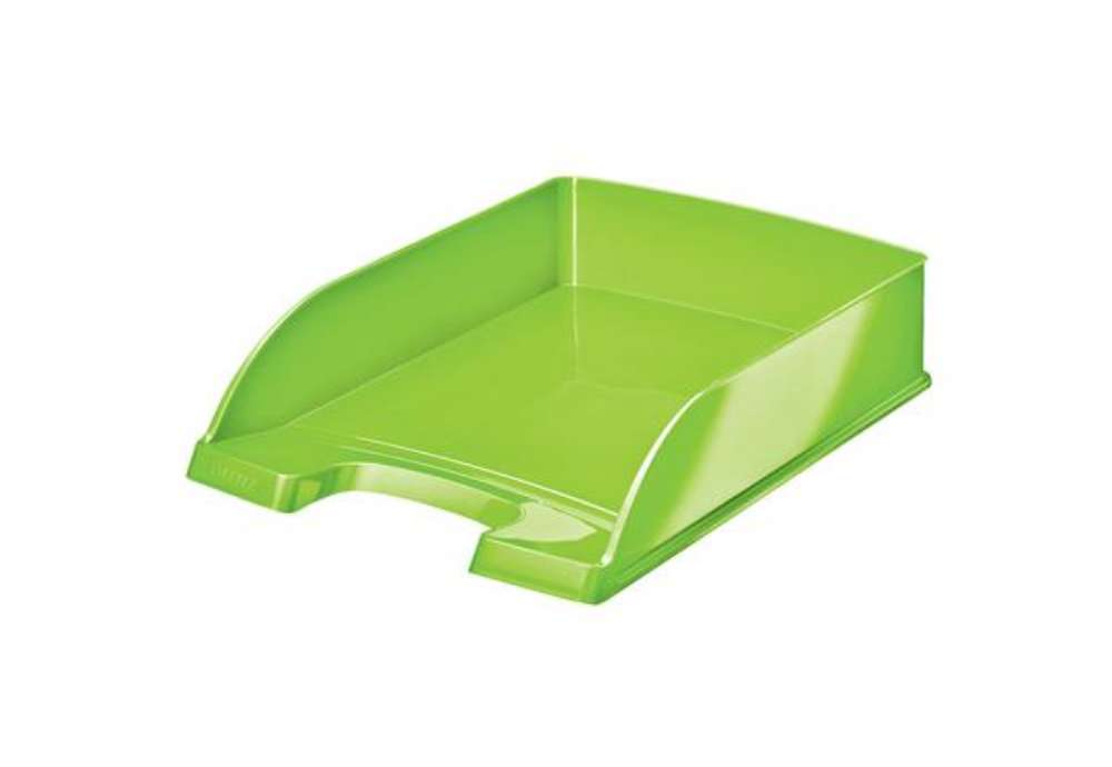 Immagine di Vaschetta portacorrispondenza WOW - 25,5 x 35,7 x 7 cm - verde lime - Leitz