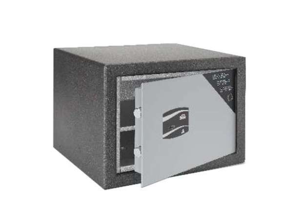 Immagine di Cassaforte a mobile certificata ST FS40 - serratura a chiave doppia mappa - 450 x 330 x 380 mm - Met
