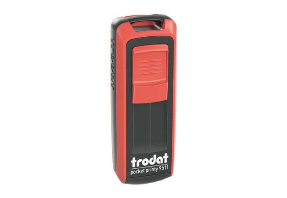 Immagine di Timbro tascabile Pocket Printy 9512 - personalizzabile - 47 x 18 mm - 5 righe - autoinchiostrante -