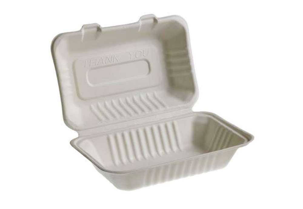 Immagine di Vaschette Sandwich Take Away Bio - 25,1 x 16,2 cm - Leone - conf. 50 pezzi