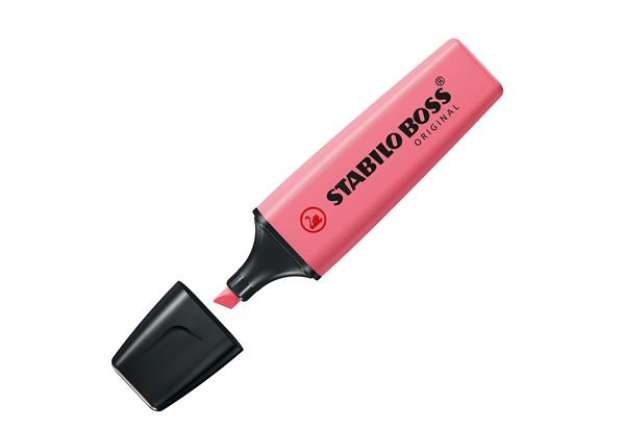 Immagine di Evidenziatore Stabilo Boss Pastel - tratto 2 - 5 mm -  fior di ciliegio 150 - Stabilo