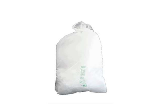 Immagine di Sacchi Bio - 70 x 110 cm - bianco - 110 L - 20 µ - Rolsac - conf. 20 pezzi