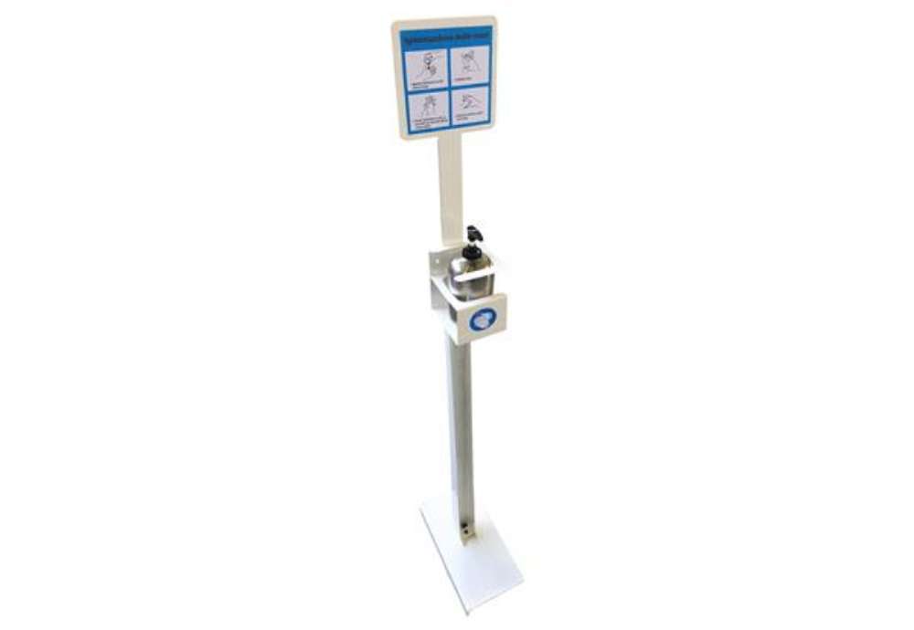 Immagine di Piantana da terra porta dispenser da 500ml - max Ø 80mm - Metalplus
