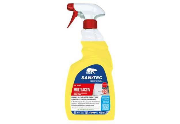 Immagine di Sgrassatore disinfettante Multi Activ Limone - 750 ml - Sanitec