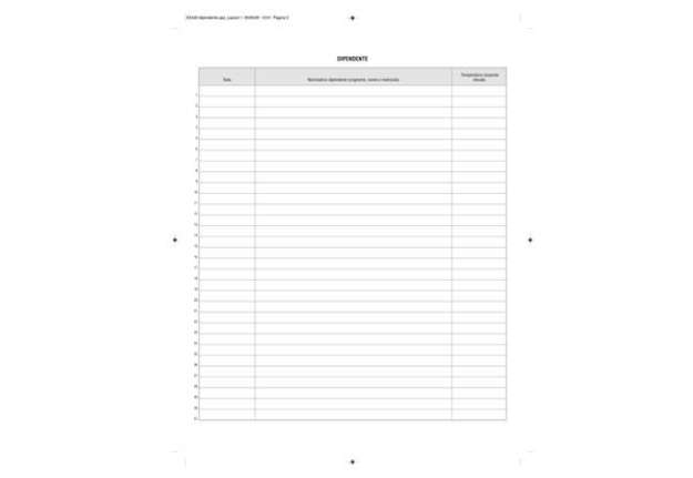 Immagine di Registro rilevazione temperatura corporea - 32 pag - 31x24,5 cm - Edipro