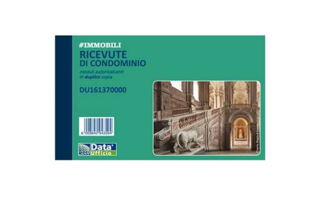 Immagine di Blocco ricevute condominio - 50/50 copie autoricalcanti - 16,8 x 10 cm - DU161370000 - Data Ufficio