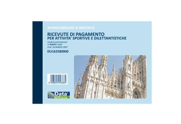 Immagine di Blocco ricevute pagamento per attività sportive dilettantistiche - 50/50 copie autoricalcanti - 11,5