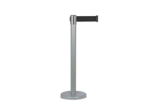 Immagine di Colonnina segnapercorso - con nastro nero 250 cm - grigio - Stilcasa