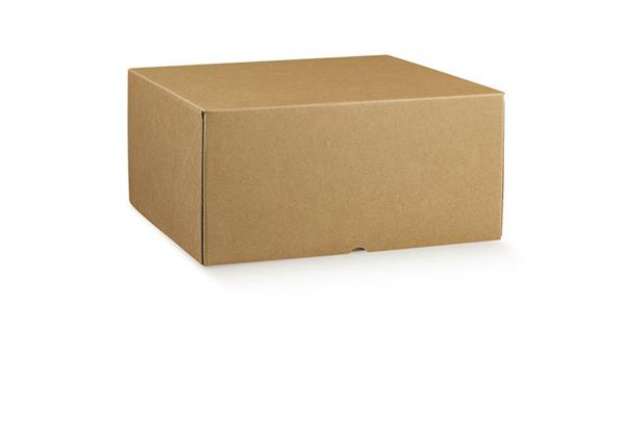 Immagine di Scatola box per asporto linea Marmotta - 30x40x19,5 cm - avana - Scotton